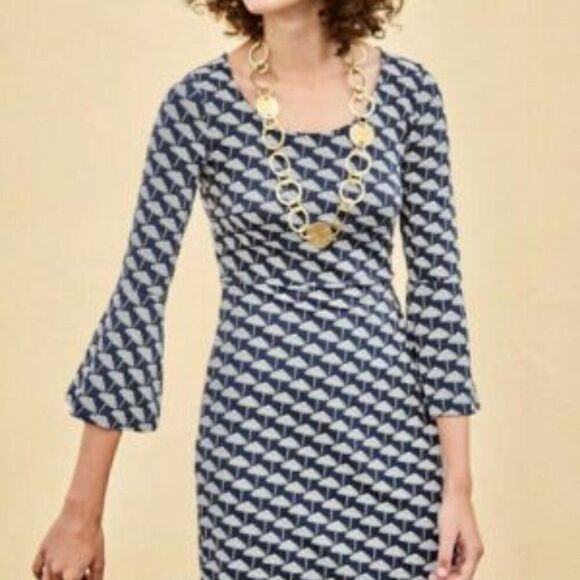 Boden Umbrella Print Miriam Jersey Dress, Size 4 - Picture 1 of 5